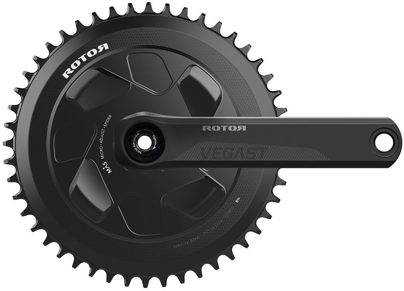 ROTOR VEGAST 1X (Single Ring) 4 Bolt AERO MAS Spider 110BCD Crankset  | VEGAST1XAERO